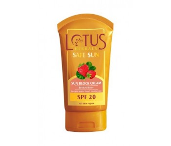 LOTUS HERBALS SUN BLOCK CREAM SPF 20